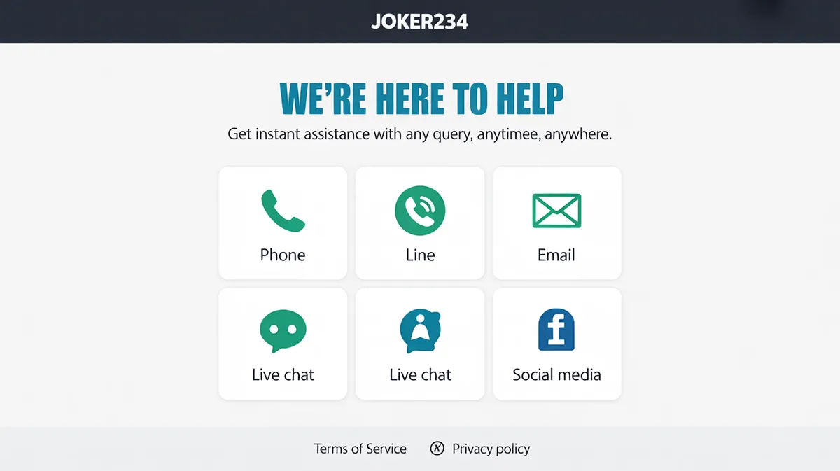 บริการลูกค้า joker234 ตลอด 24 ชั่วโมง พร้อมช่องทางติดต่อหลากหลาย