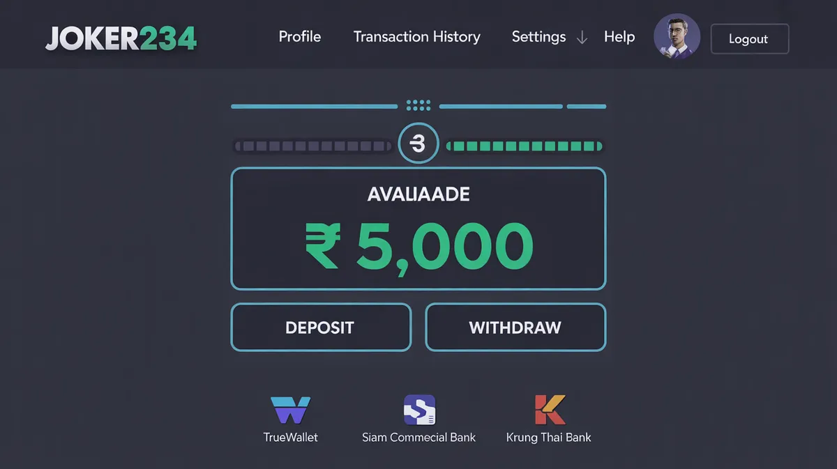 ระบบฝากถอนอัตโนมัติของ joker234 ที่รวดเร็วและปลอดภัย